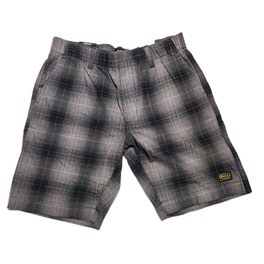RVCA relaxed fit Elastic Waist Cotton Carpenter Shorts M SzS Y2K hiking outdoors